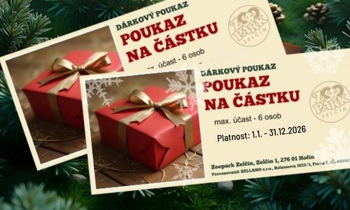 Voucher do zooparku na částku