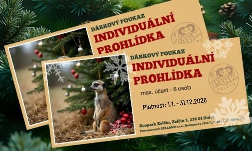 dárková poukázka individuální prohlídka zooparku