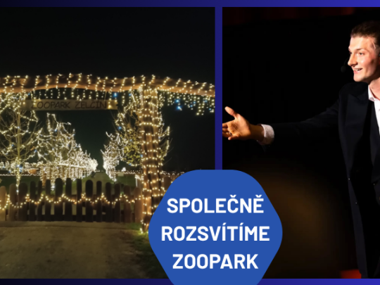 SLAVNOSTNÍ ROZSVÍCENÍ ZOOPARKU S KOUZELNÍKEM ANTONYM